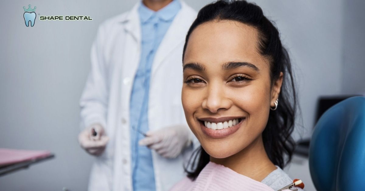 Patient smile after dental crown treatment in Georgetown TX